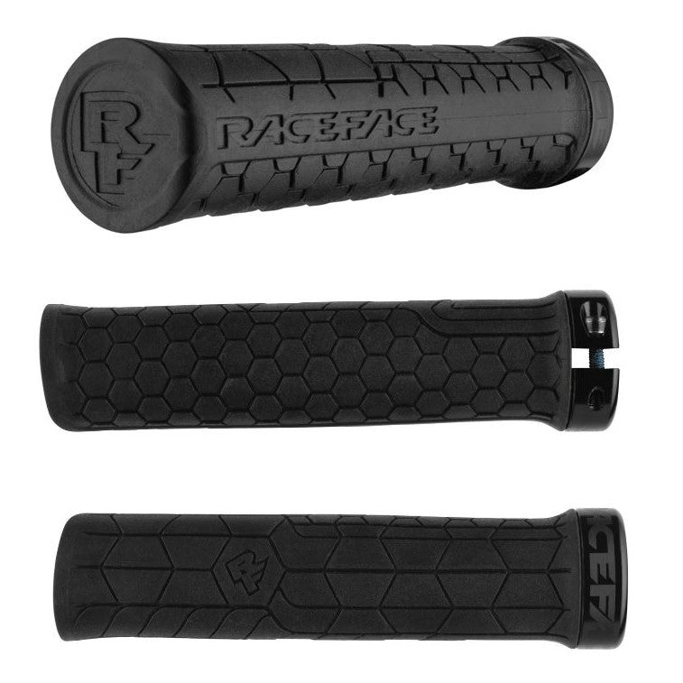 Race Face Getta Grip Bike Handlebar Grips - Non-Slip Mountain Bike Grips for Enhanced Control & Comfort | Perfect for Trail Riding, Commuting & BMX Bikes