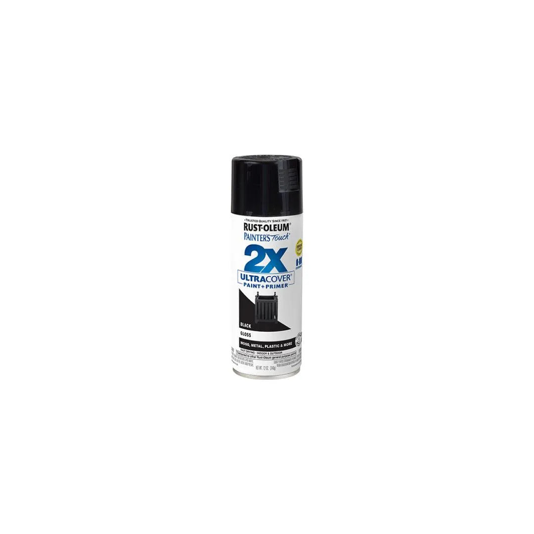 Rust-Oleum Painter's Touch 2X Ultra Cover Gloss Spray Paint - Fast Drying, Superior Coverage for Indoor/Outdoor Furniture, Metal, Wood & DIY Projects