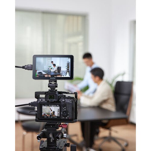 Godox GM6S 5.5 Inch 4K HDMI Ultra Bright On-Camera Field Monitor for DSLR & Mirrorless Cameras - Perfect for Filmmaking, Vlogging, and Professional Video Production