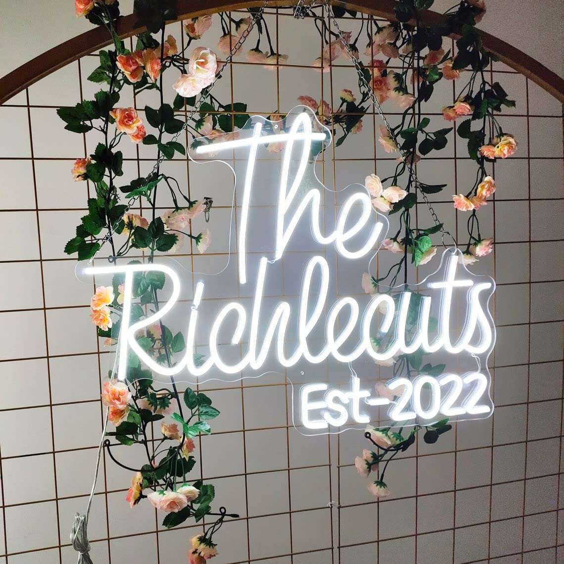 Custom Neon Signs for Wall Decor - Personalized LED Neon Lights for Bedroom, Dimmable Neon Signs for Birthday Gifts, Wedding Party, Valentine's Day & Business Logo - Perfect for Home Decor, Office Signage & Event Lighting