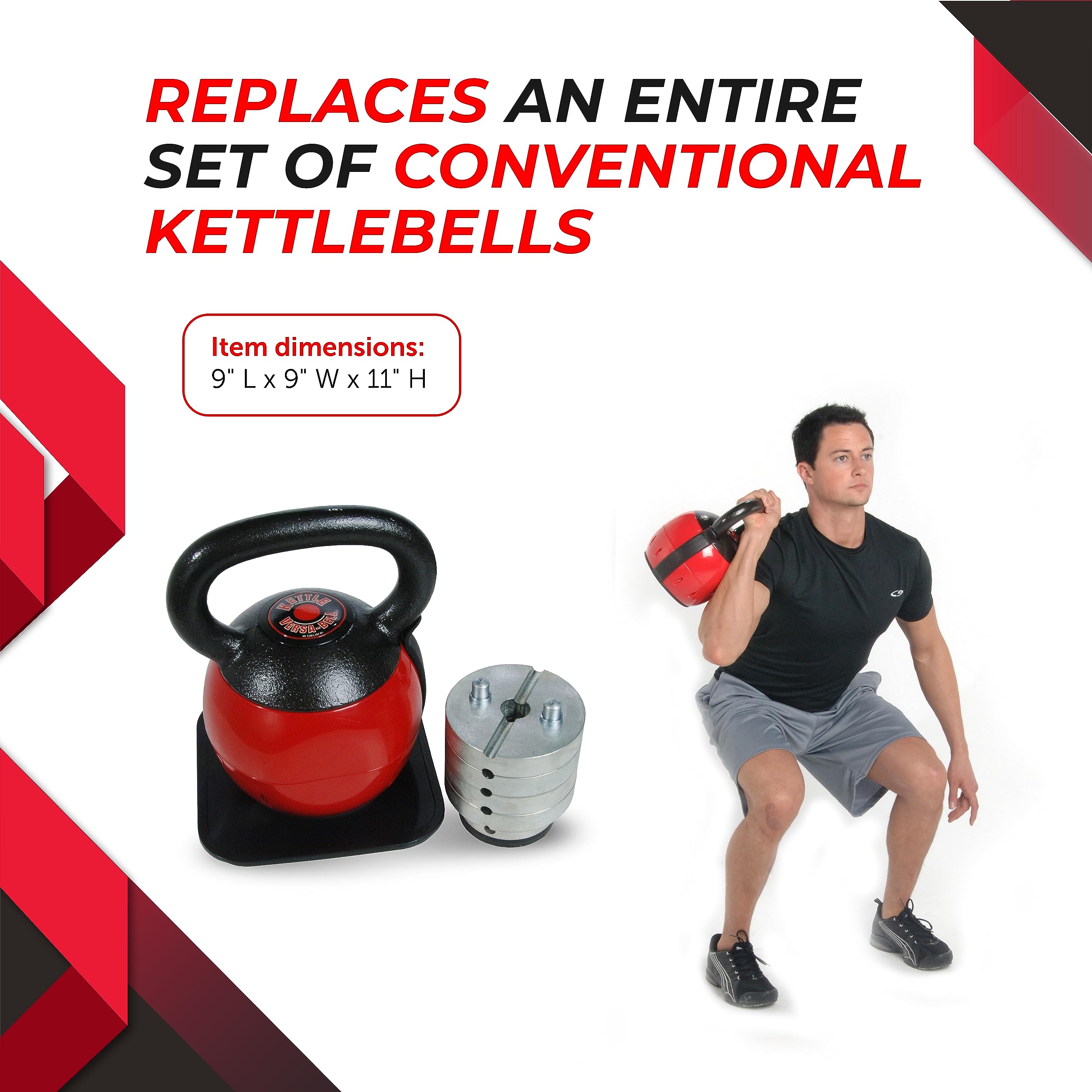 36lbs Adjustable Kettlebell for Home Workout - Smart App & Strength Training
