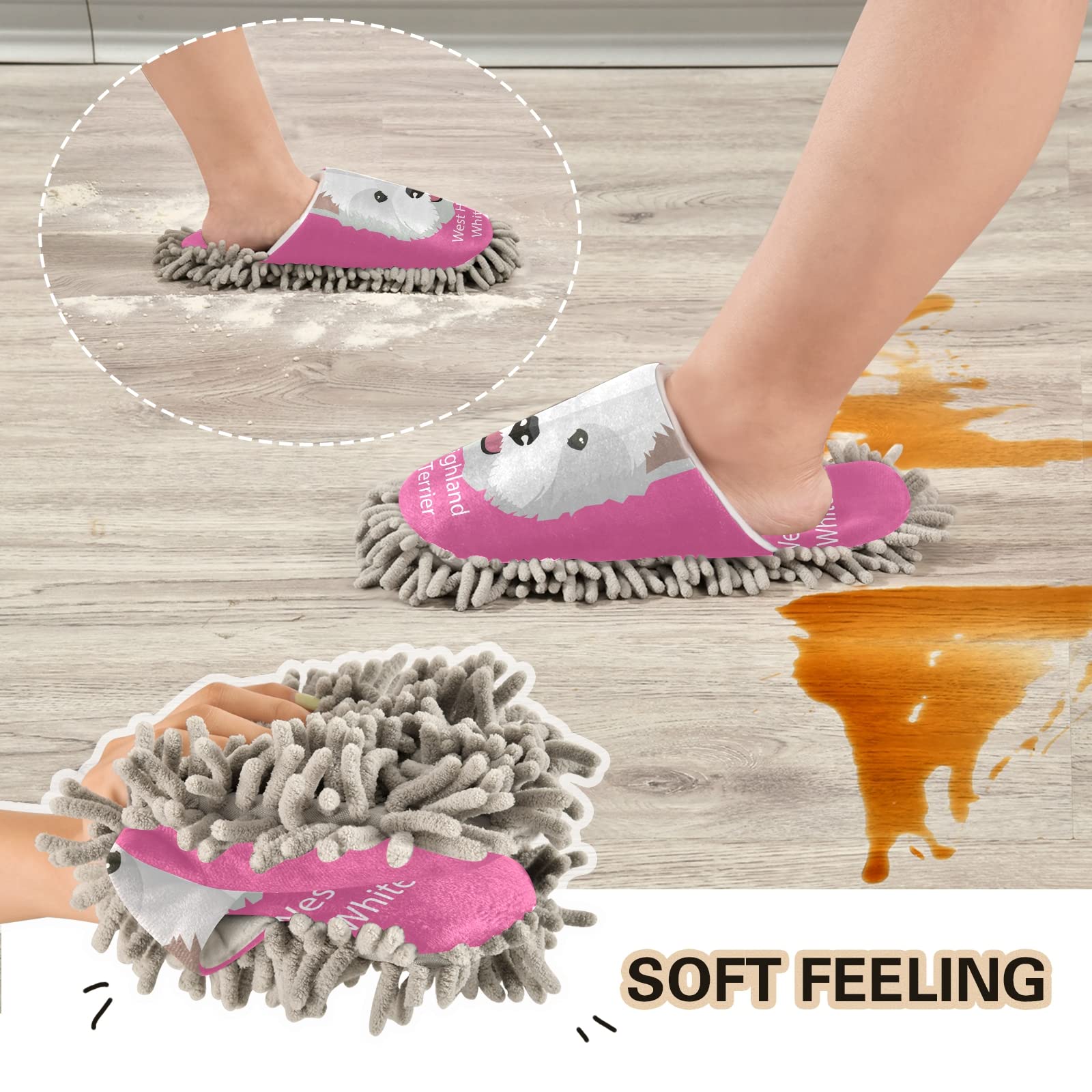 Oyihfvs Mop Slippers - Unisex Cleaning Shoes for Home & Spa, Dusting Slippers Size M-L | Perfect for House Cleaning, Pet Hair Removal & Floor Maintenance