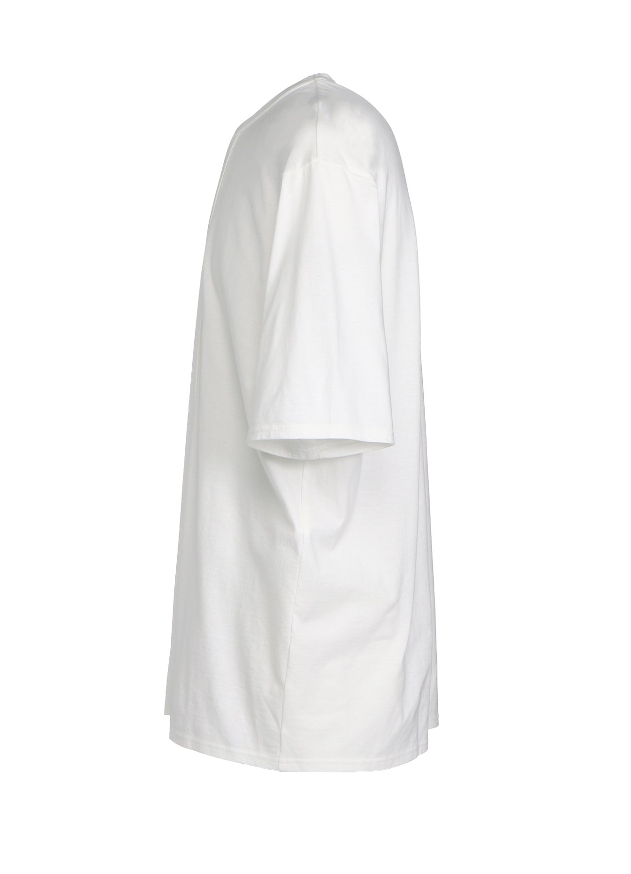 Premium Cotton Jersey Vertically Grafted T-Shirt with Side Hem Slits - Soft Breathable Tee for Casual Wear & Street Style Outfits