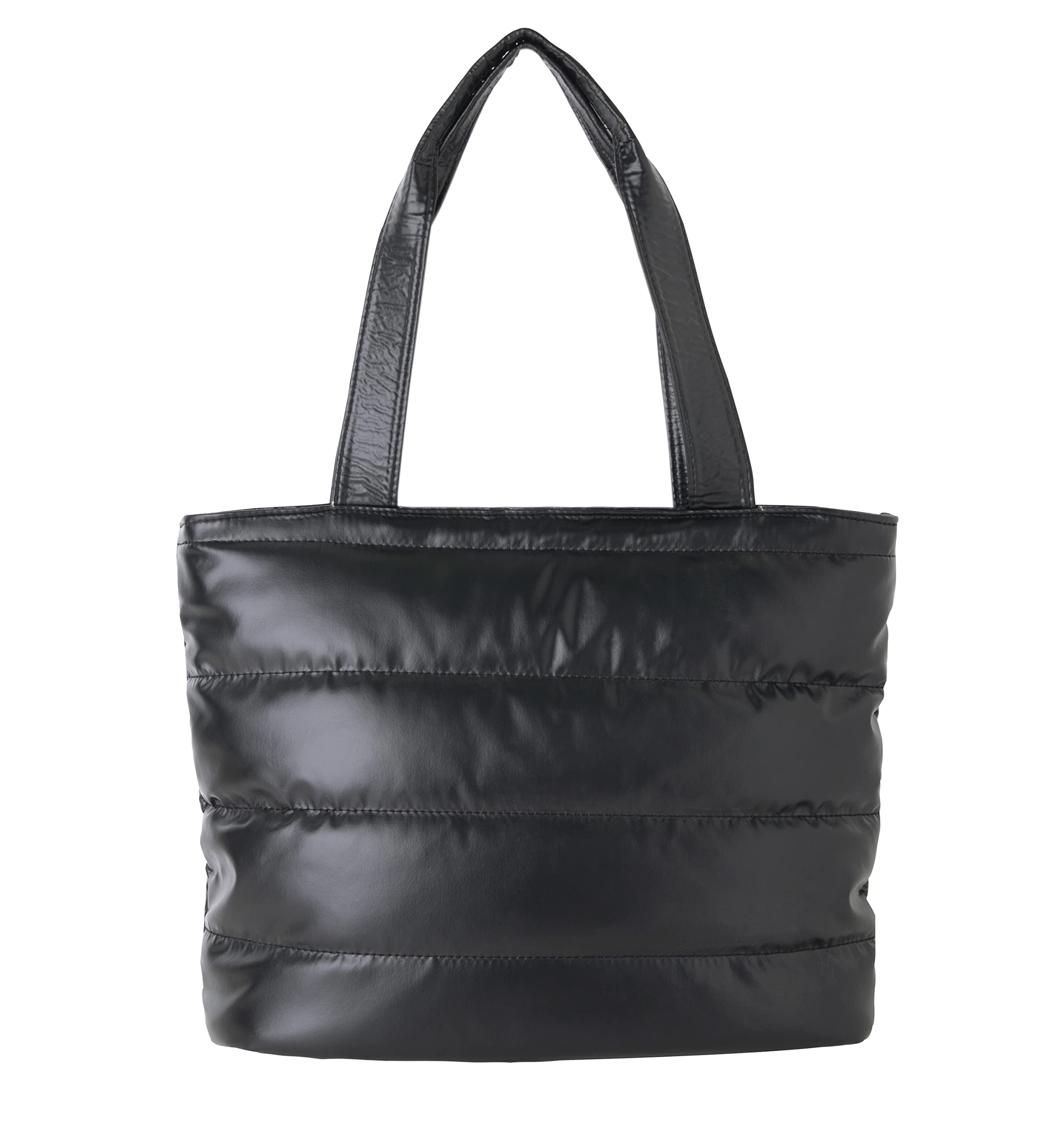 Quilted Tote Bag for Women - 2-in-1 Multi-Purpose Large Lightweight Shoulder Bag with Down Cotton Padding | Perfect for Travel, Work & Winter Commuting | Stylish & Functional Everyday Carryall