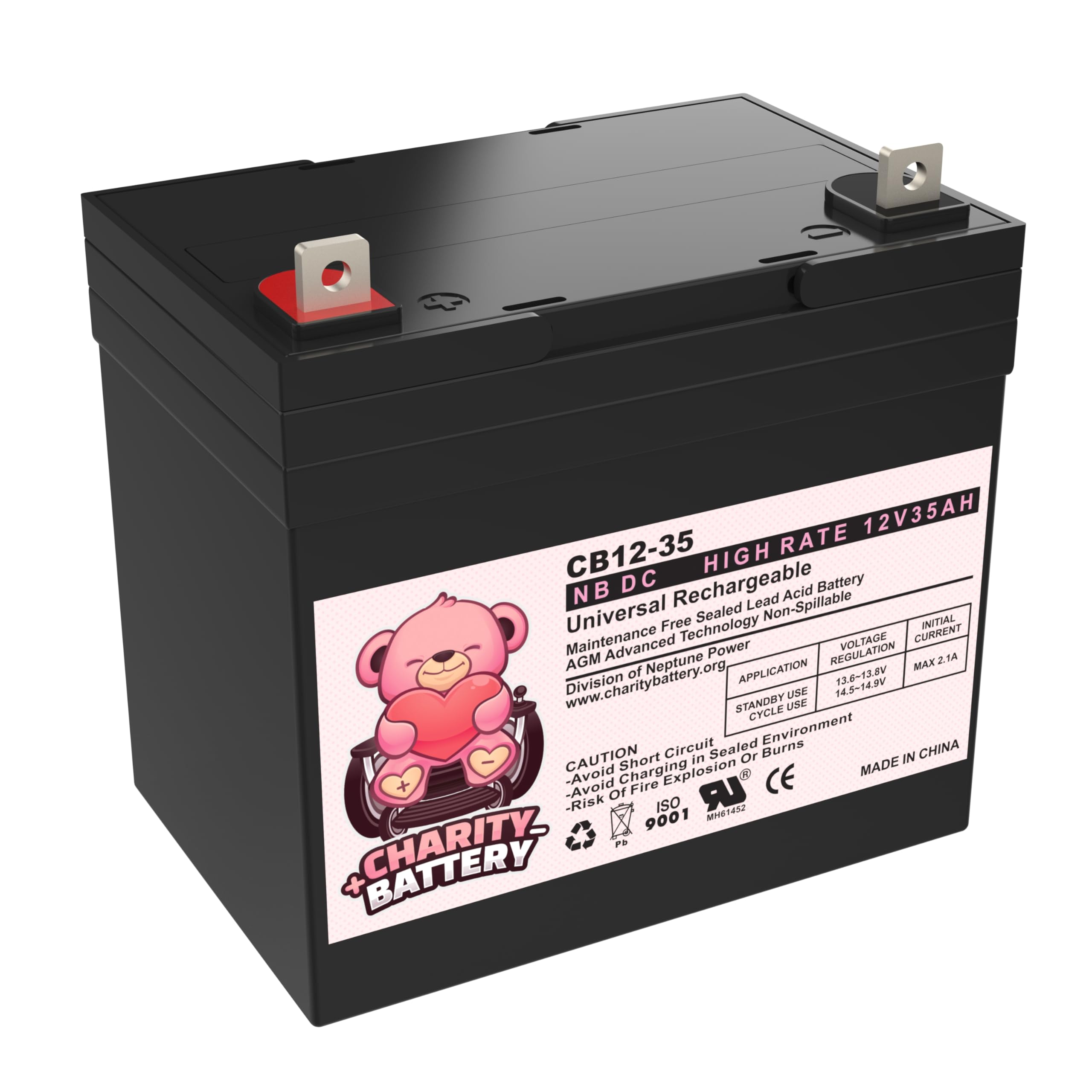12V 35Ah Replacement Battery for Dixon 5423 Lawn Mower - Sealed Lead Acid (SLA) Battery - Perfect for Riding Mowers, Tractors, and Outdoor Power Equipment