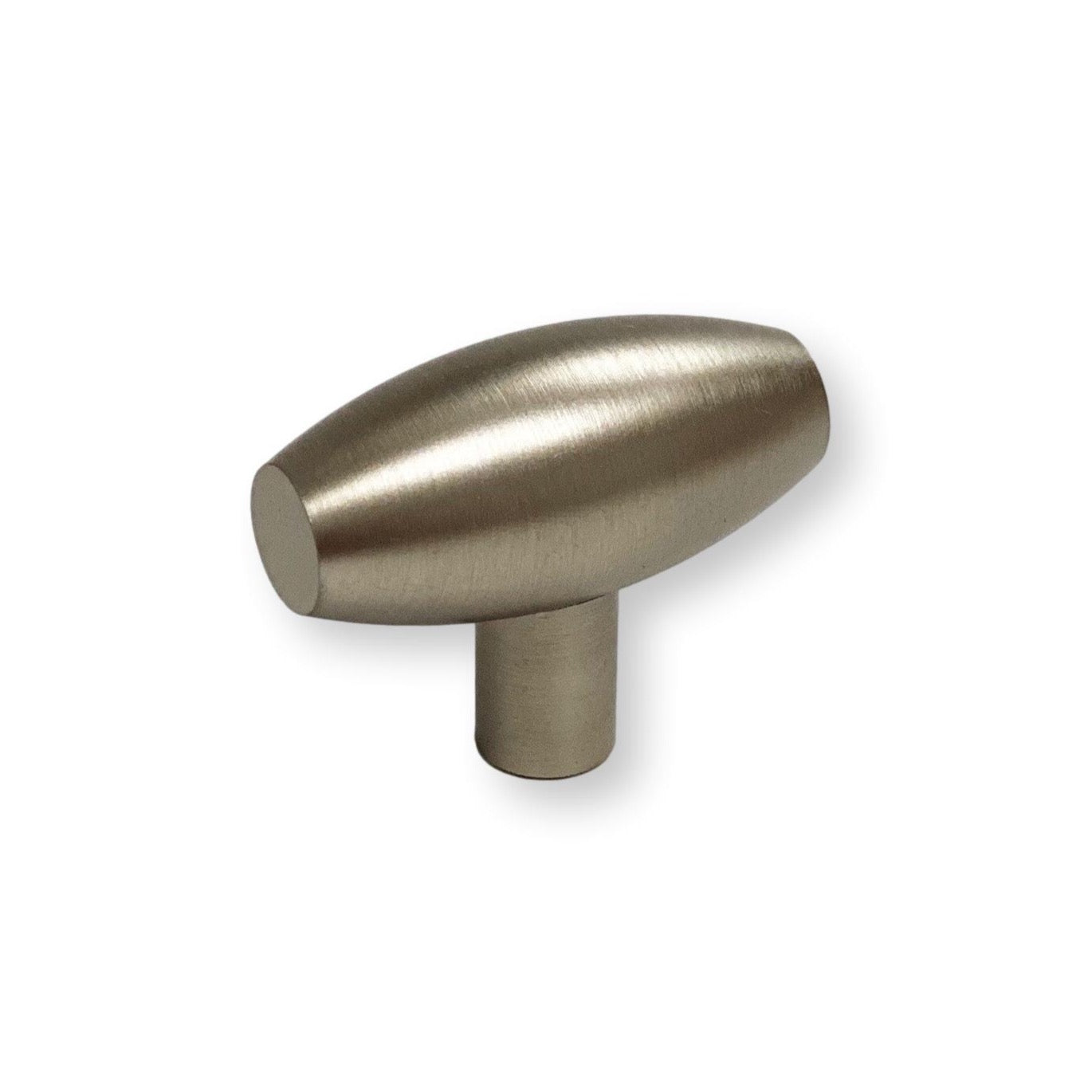 Lew's Hardware Brushed Nickel Cabinet T Knob - 10 Pack (105 Series) - Durable Drawer & Cabinet Pulls for Kitchen, Bathroom & Furniture Upgrade