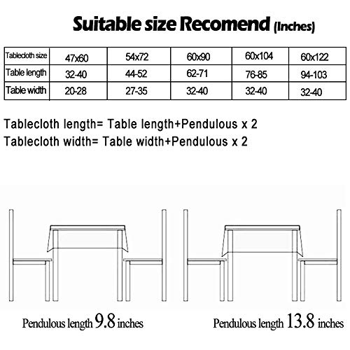 Waterproof Rose Tablecloth - Rectangle Vinyl Table Cover with Flannel Backing, Reusable Plastic Tablecloth for Parties, Kitchen, Picnic (54x72 Inch) | Perfect for Outdoor Dining, Wedding Decor & Holiday Gatherings