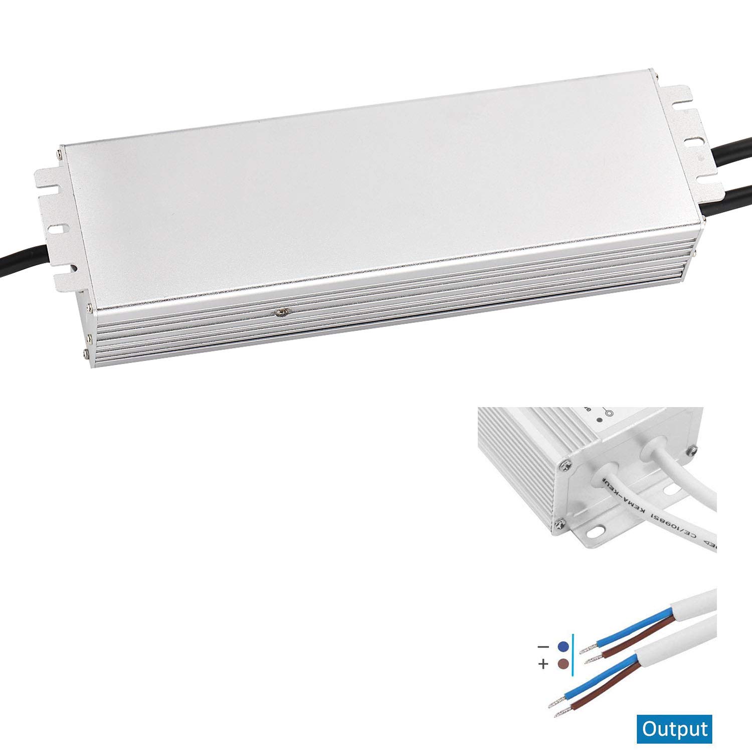 12V 100W LED Driver Power Supply - IP67 Waterproof AC 110V to DC 12V Transformer with 3-Prong Plug - for LED Strip Lights, Landscape Lighting & Outdoor Use - Perfect for Garden, Patio & Home Decoration