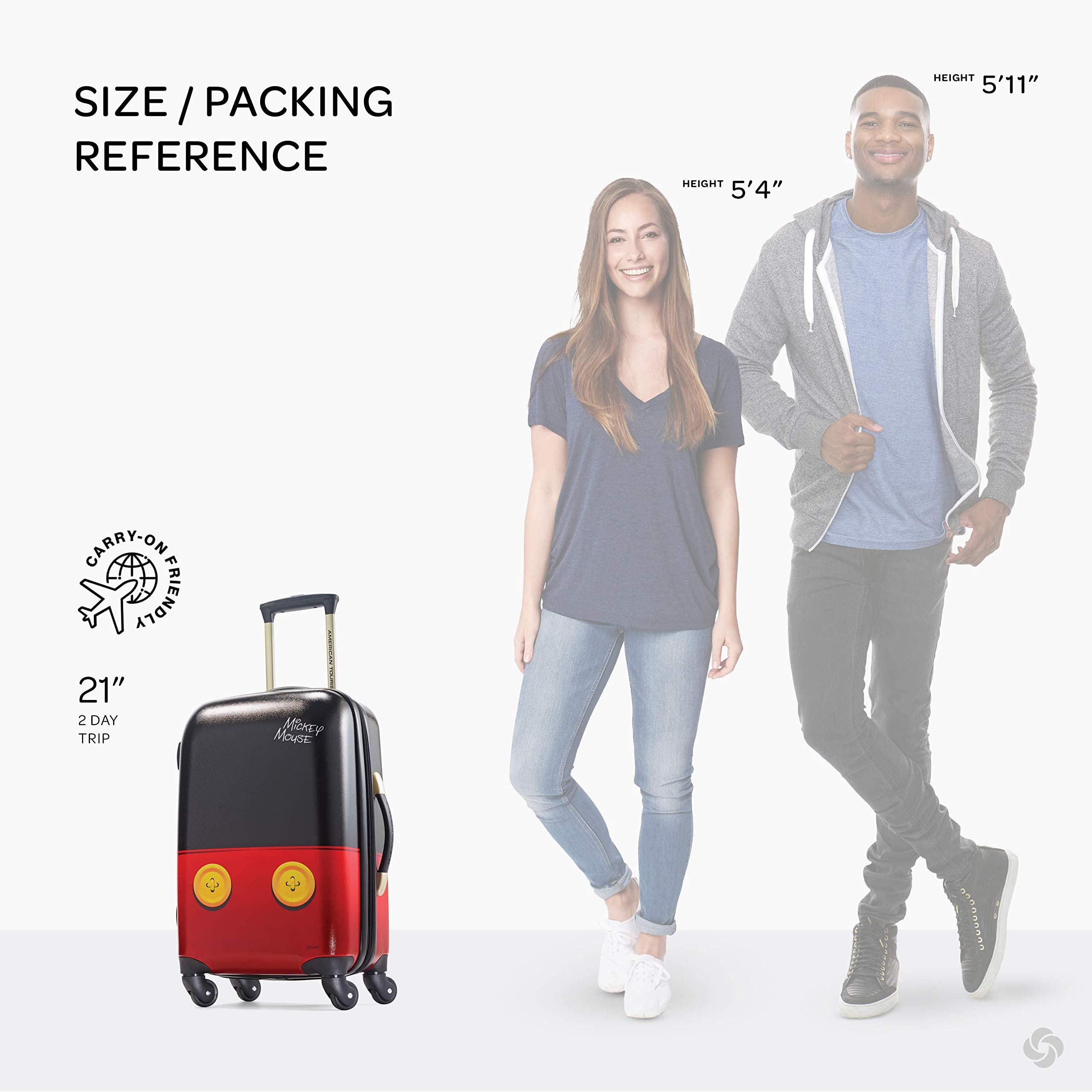 American Tourister Disney Mickey Mouse Hardside Spinner Luggage 21