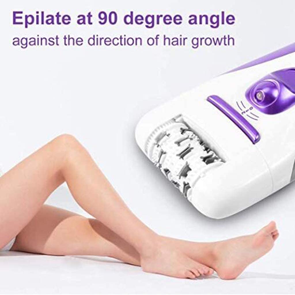 Best Women's Electric Razor - Rechargeable Wet & Dry Bikini Trimmer for Legs, Underarms & Body Hair Removal | Cordless, Painless Shaver (Purple) | Perfect for Travel, Gym & Quick Touch-Ups