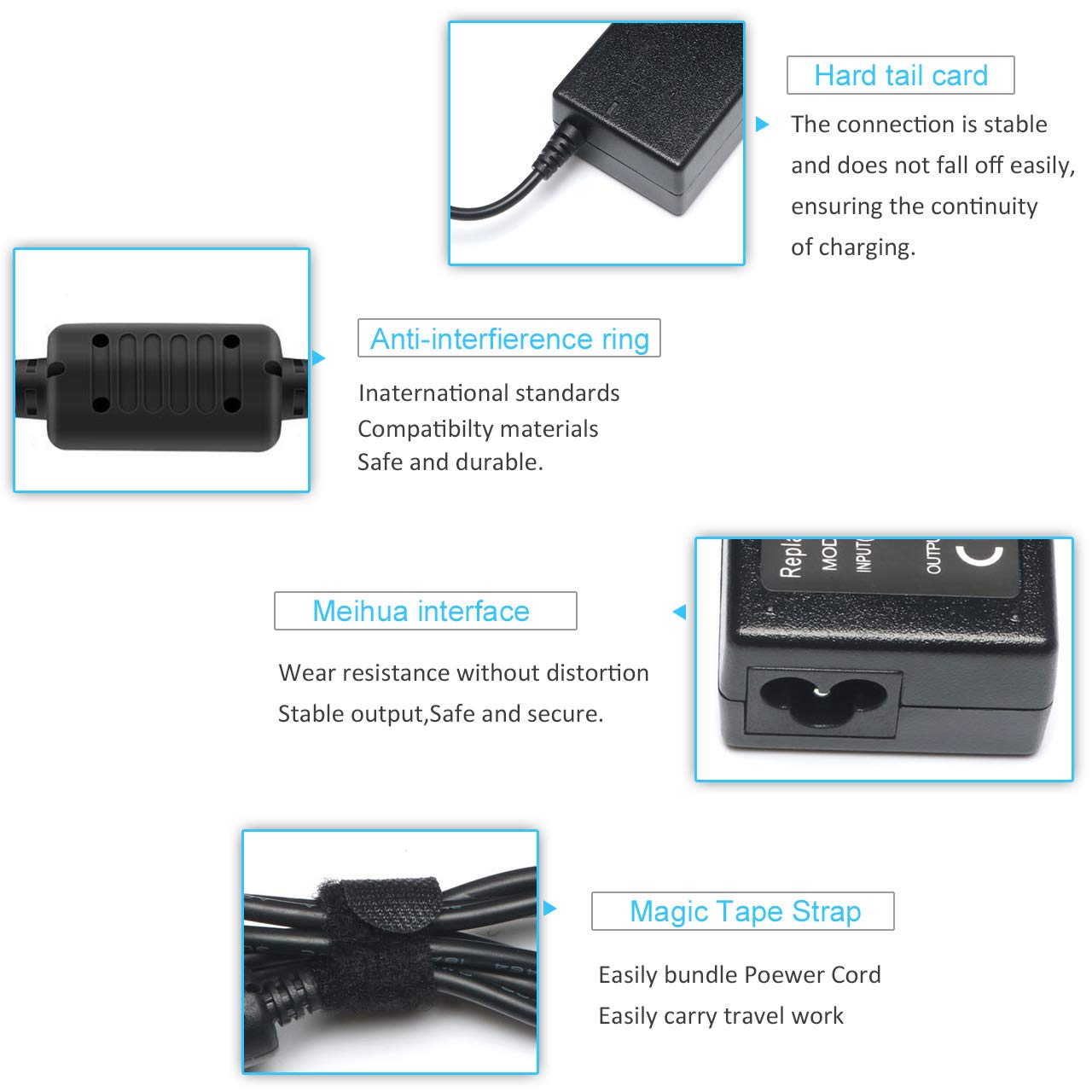 65W AC Adapter Charger for Acer Chromebook 15/14/13/11 R11 N15Q8/N15Q9/N15Q10 CB3/CB5 C720/C720p C738T/C731/C740 & Aspire 3/5 Swift Spin 1/3/5 - Replacement Laptop Power Supply with Cord - Perfect for Home, Office & Travel Use