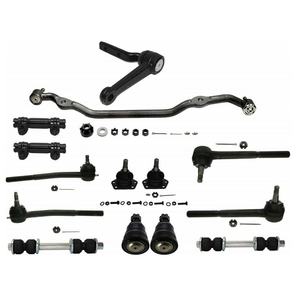XEMRVGU 14-Piece Suspension Ball Joint, Tie Rod, Idler Arm & Center Link Kit - Compatible with 1975-1981 Vehicles - Perfect for Smooth Ride & Steering Repair