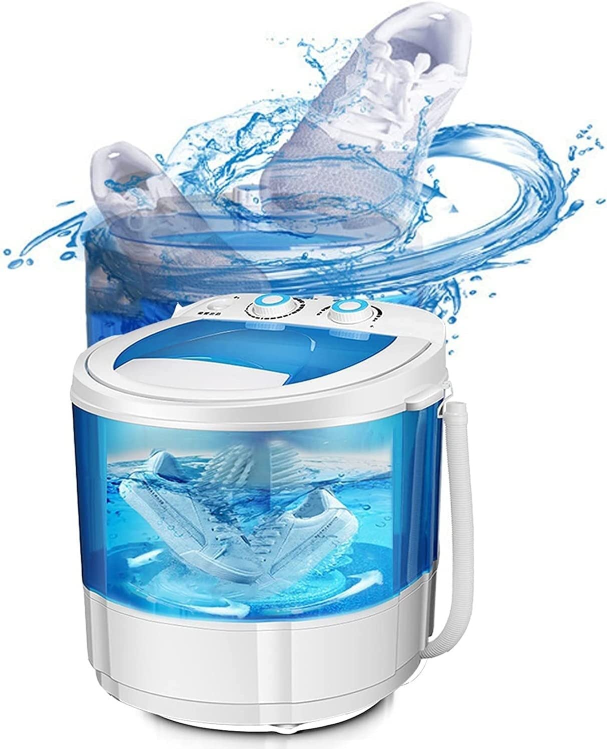 **MingrXieh Mini Portable Spin Washing Machine for Shoes - Hands-Free Shoe Cleaner, Compact & Efficient - Perfect for Travel, Dorms, Apartments & Busy Lifestyles (Large Size)**