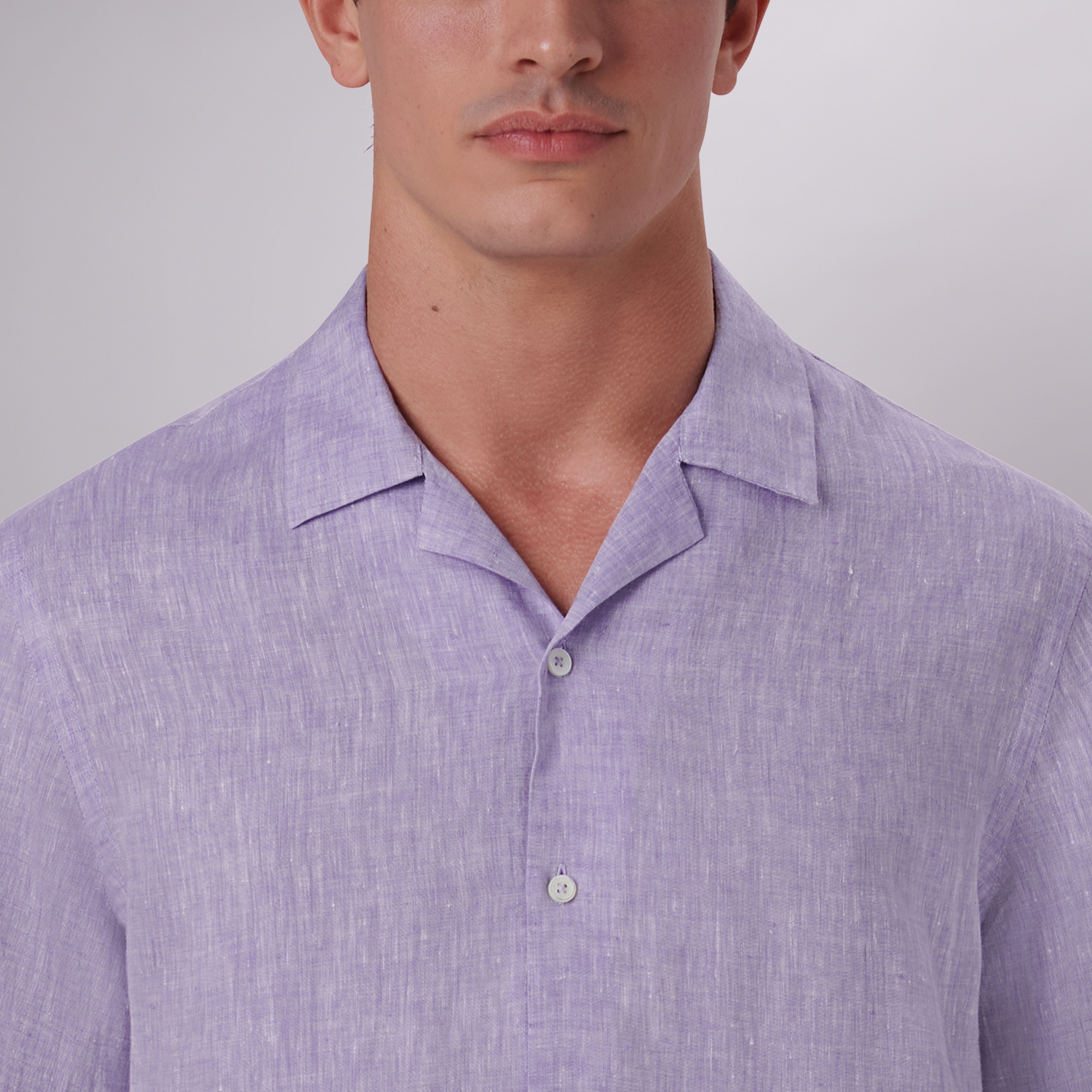 Jackson Men's Solid Short Sleeve Linen Shirt - Breathable Summer Casual Button Down Shirt for Outdoor Activities & Travel