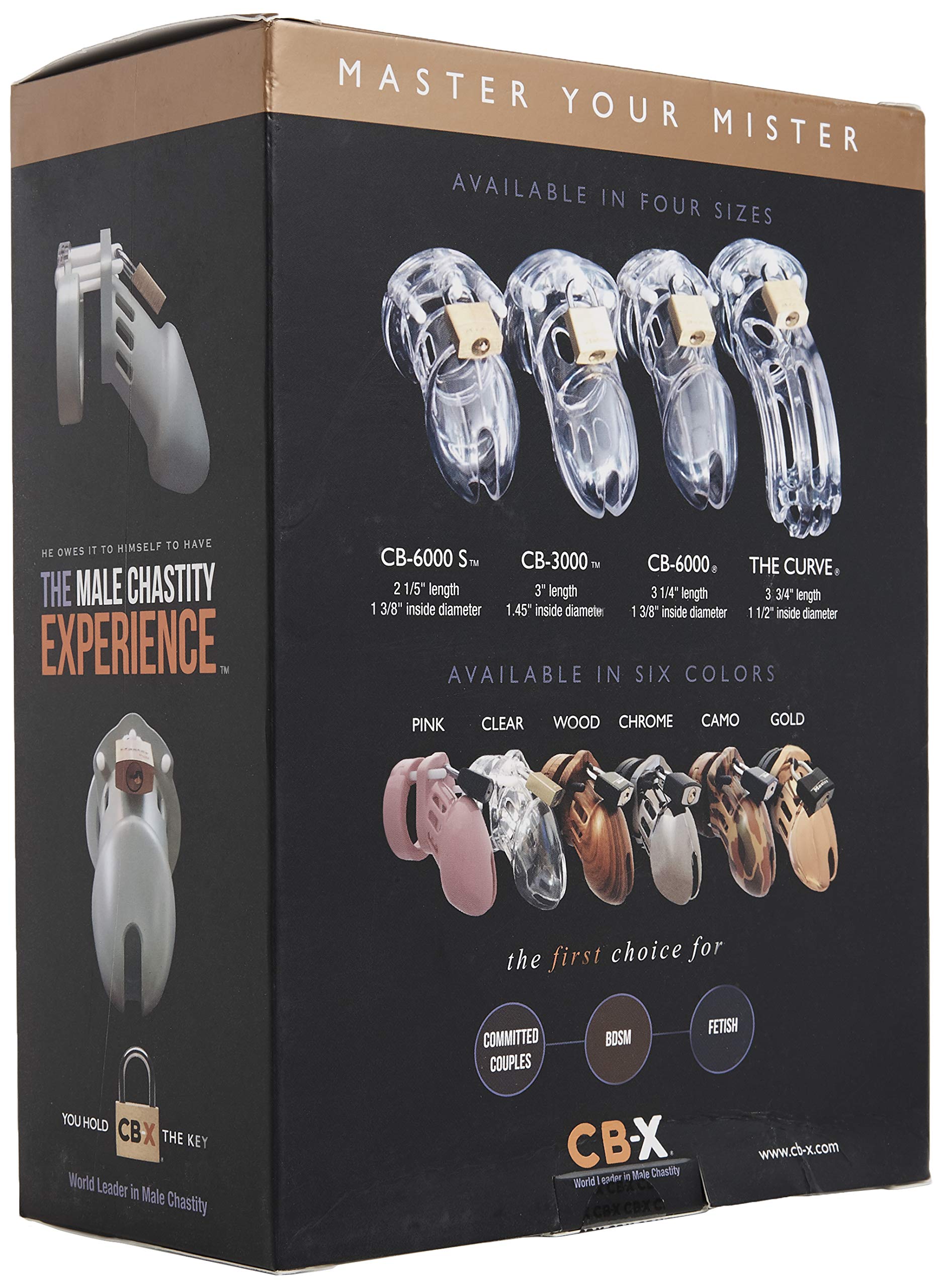 CB-X CB-6000 Male Chastity Device - Clear Comfortable Cock Cage for Men, Secure Fit & Breathable Design | Perfect for BDSM, Role Play & Couples Bonding