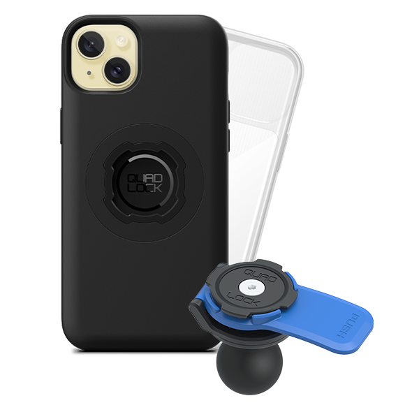 1 Ball Motorcycle Phone Mount Kit - Universal Adjustable Handlebar Holder for iPhone & Smartphones - Perfect for GPS Navigation & Hands-Free Riding
