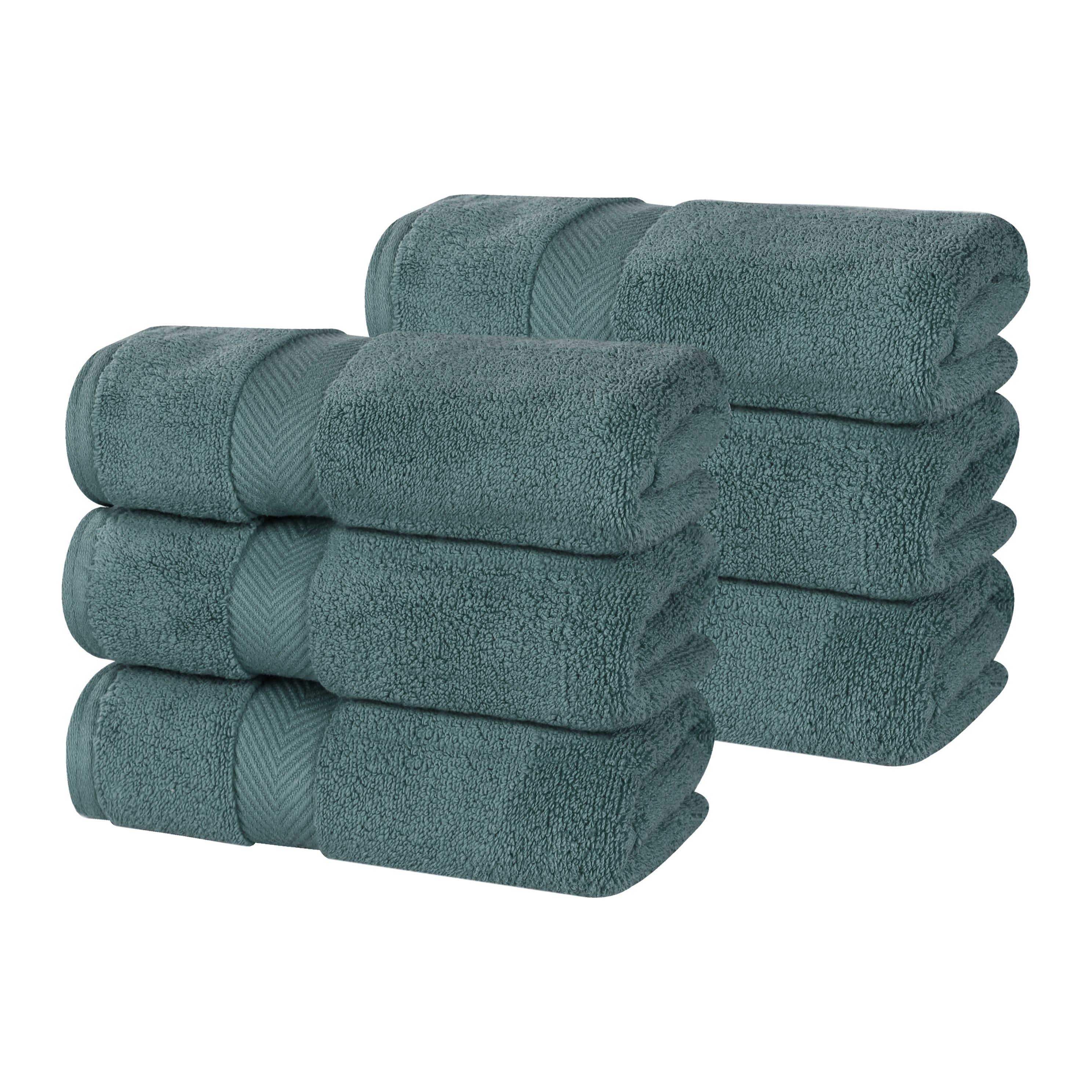 Premium Zero Twist Cotton Hand Towels - Ultra Soft & Absorbent Bath Towel Set of 6 for Kitchen, Bathroom & Spa | Luxury Home Essentials