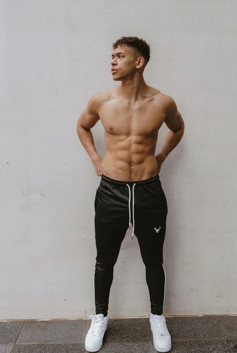 Premium Cerus Black Essence Jogging Pants for Men - Lightweight & Breathable Running Trousers - Perfect for Gym, Workout, and Casual Wear