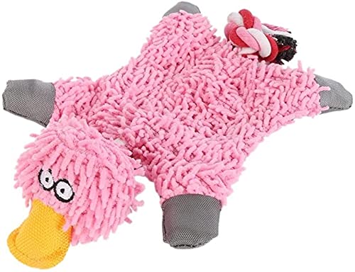 Cute Plush Squeaky Goose Toy for Dogs - Soft Chew Teething Puppet, Wild Animal Duck Plush for Puppy Molar Relief | Perfect Pet Supplies for Playtime, Training & Anxiety Relief (Color: A)