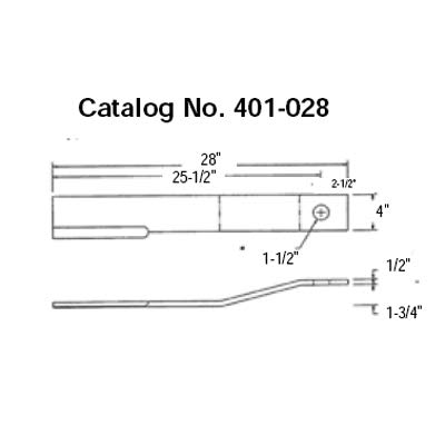 Schulte Blade Pair 401-028 - High-Quality Replacement Blades for Lawn Mowers & Garden Tools | Perfect for Trimming, Edging & Landscaping Maintenance