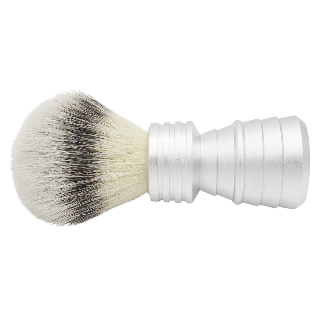 25mm Mühle STF XLarge Synthetic Shaving Brush with AP Shave Co. Alumihandle - Raw Matte Finish - Perfect for Wet Shaving & Grooming Routine