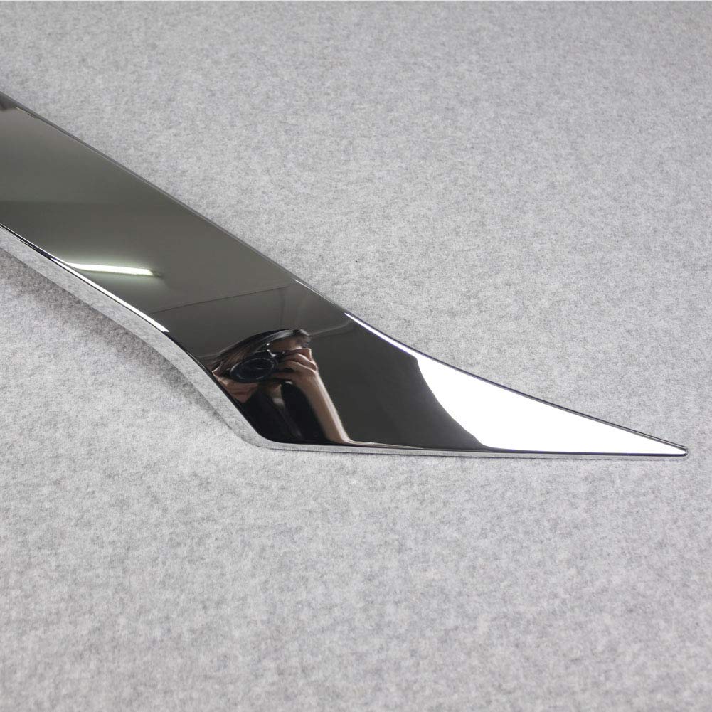 Beautost Chrome Front Hood Grill Cover for 2019-2025 Mazda 3 Axela - Stylish Car Exterior Accessory for Enhanced Vehicle Appearance & Protection