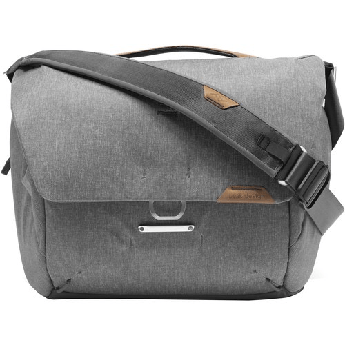 Peak Design Everyday Messenger Bag 13L v2 - Lightweight Durable Camera & Laptop Bag for Photographers & Commuters (Ash) - Perfect for Travel, Work & Everyday Use