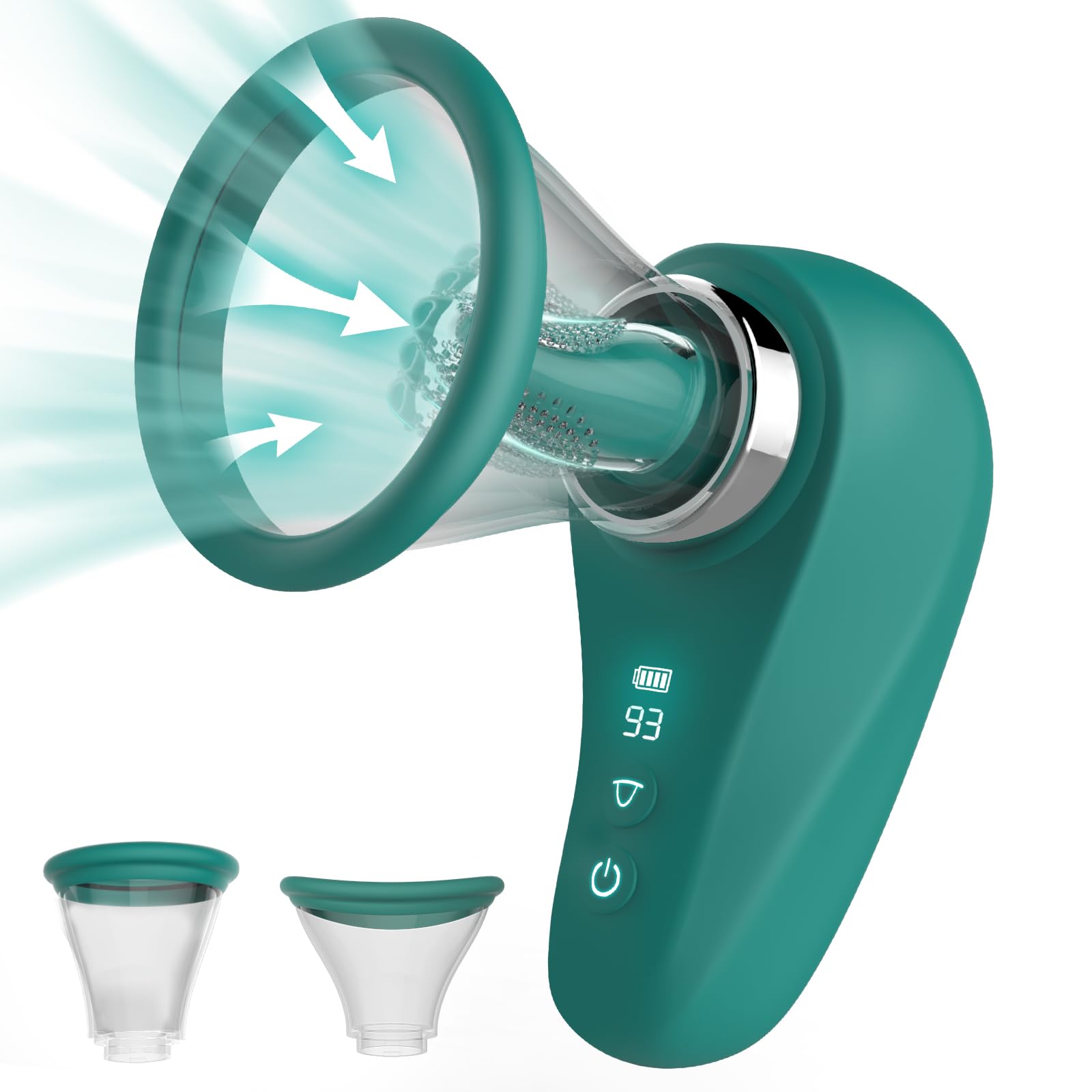 Rottetou Clitoral Sucking Vibrator for Women - 3 Suction & 9 Licking Modes, Rechargeable Nipple Stimulator with 2 Transparent Covers - Perfect for Solo Play, Couples Intimacy & Sensual Exploration