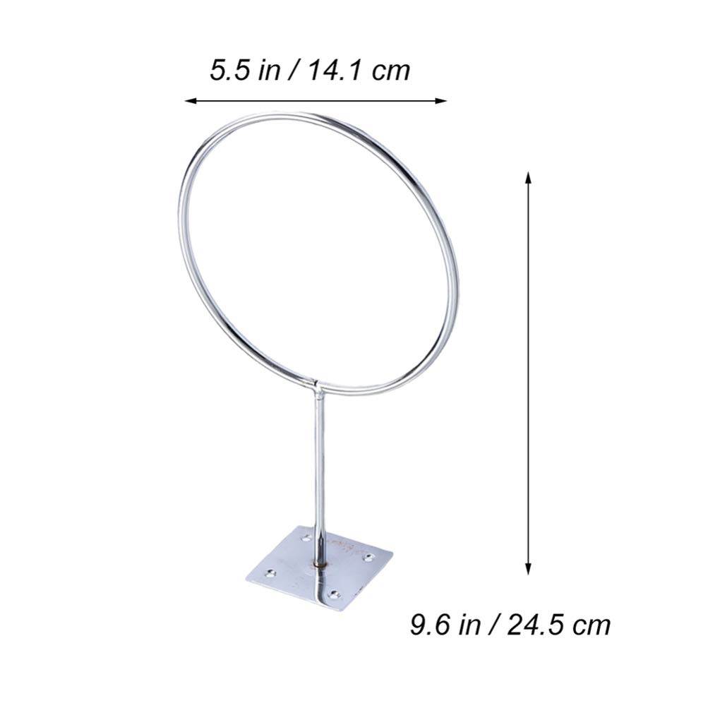 Veemoon 4-Piece Circular Wall Mounted Sports Ball Storage Shelf - Basketball Display Stand, Football Wall Mount, Volleyball & Exercise Ball Rack - Universal Fitness Equipment for Home Gym, Garage, or Kids Room Organization
