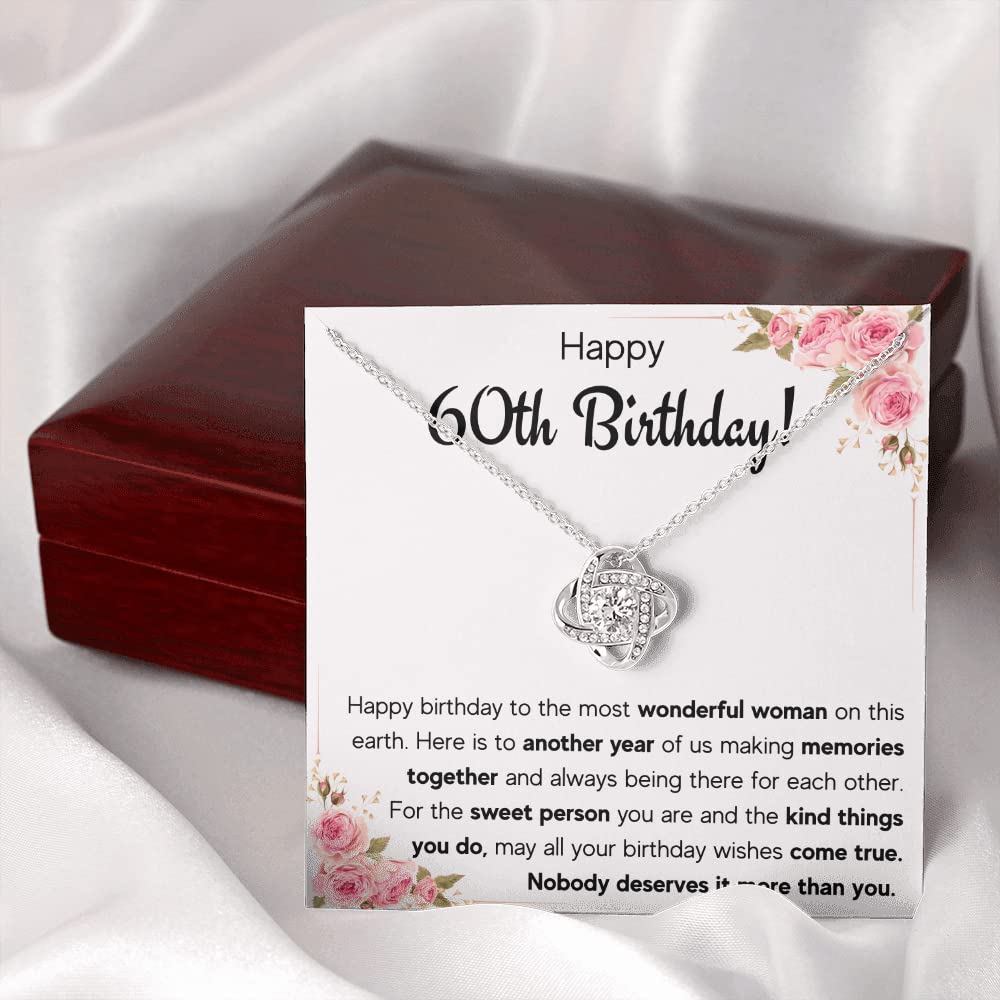 60th Birthday Gifts for Women - Fabulous Necklace Set with Card & Box | Perfect 60 Year Old Gift Idea