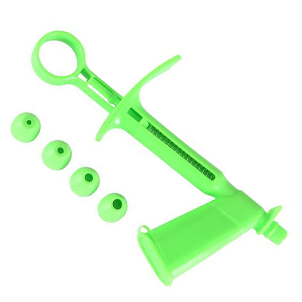 Premium Plastic Sugar Pearl Applicator for Cake Decorating - 4-in-1 Converter Tool, DIY Baking Gun for Perfect Pearl Placement (Green) | Ideal for Wedding Cakes, Cupcakes & Pastry Decoration