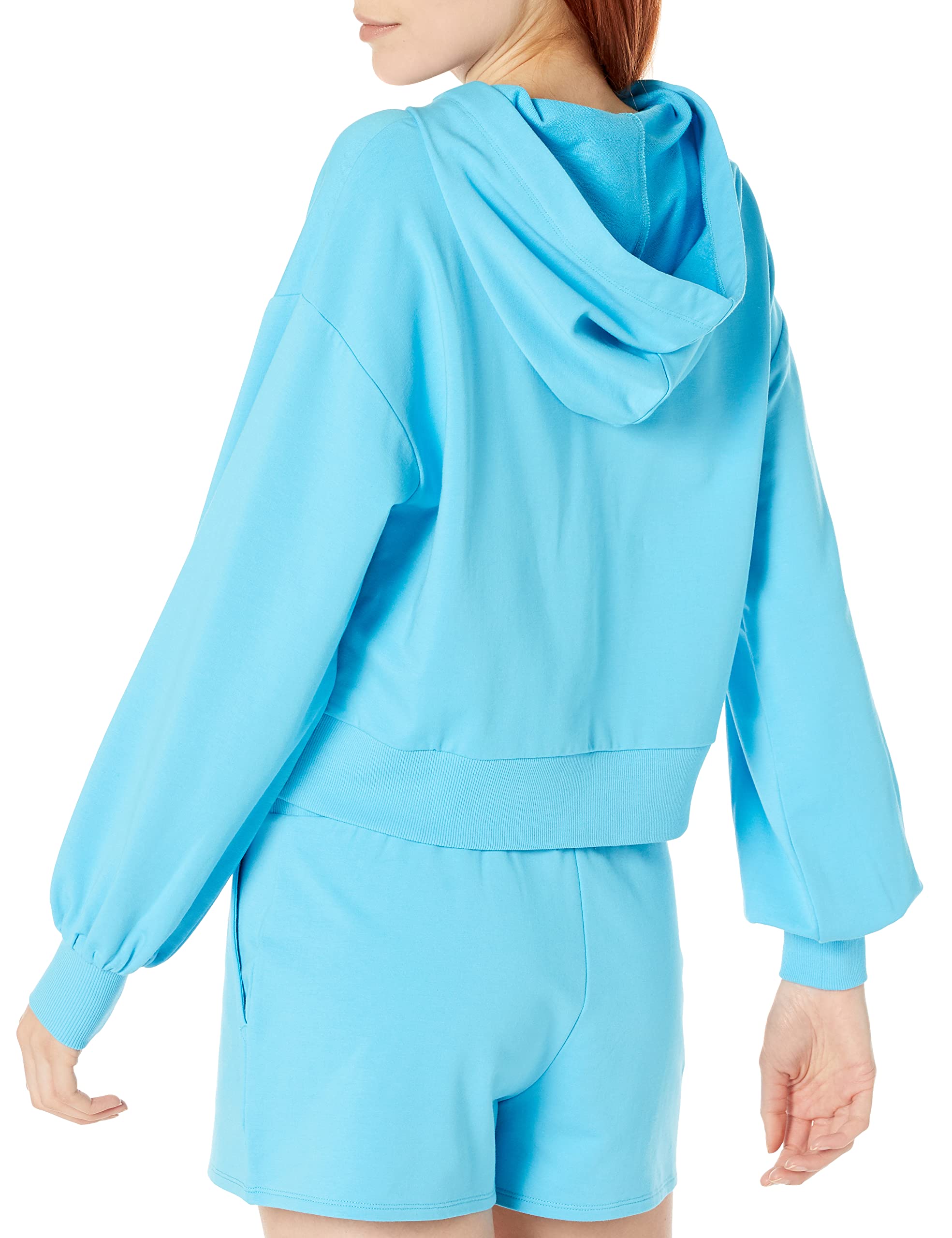 The Drop Women's Mayla Supersoft Stretch Cropped Hoodie - Cozy Pullover Sweatshirt for Casual Wear & Lounge Outfits