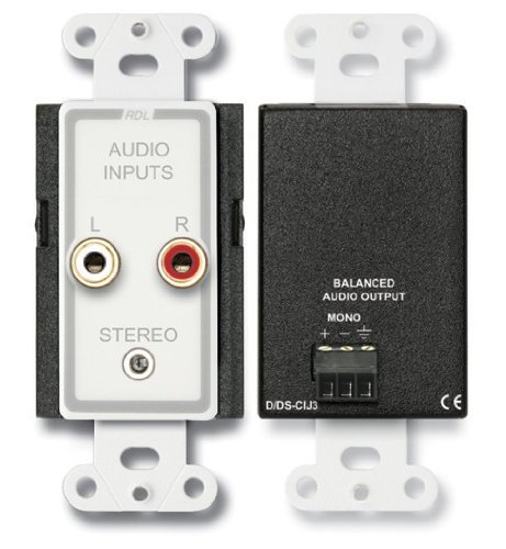 Radio Design Labs D-CIJ3 Mono Consumer Input Jacks - High-Quality Audio Connectors for Home Theater, Studio, and Professional Sound Systems
