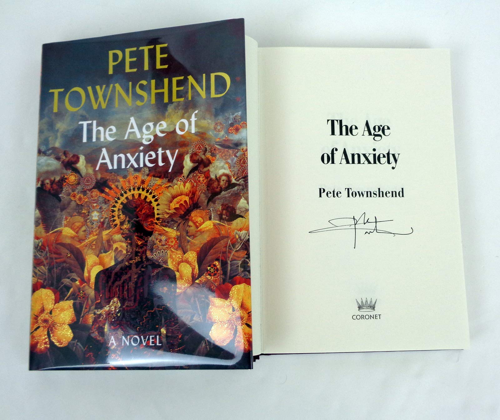 Pete Townshend The Who Signed Autograph Book - The Age of Anxiety 1st Edition with COA - Rare Collectible Memorabilia for Music Fans & Rock Enthusiasts - Perfect for Display, Gifts, and Collections