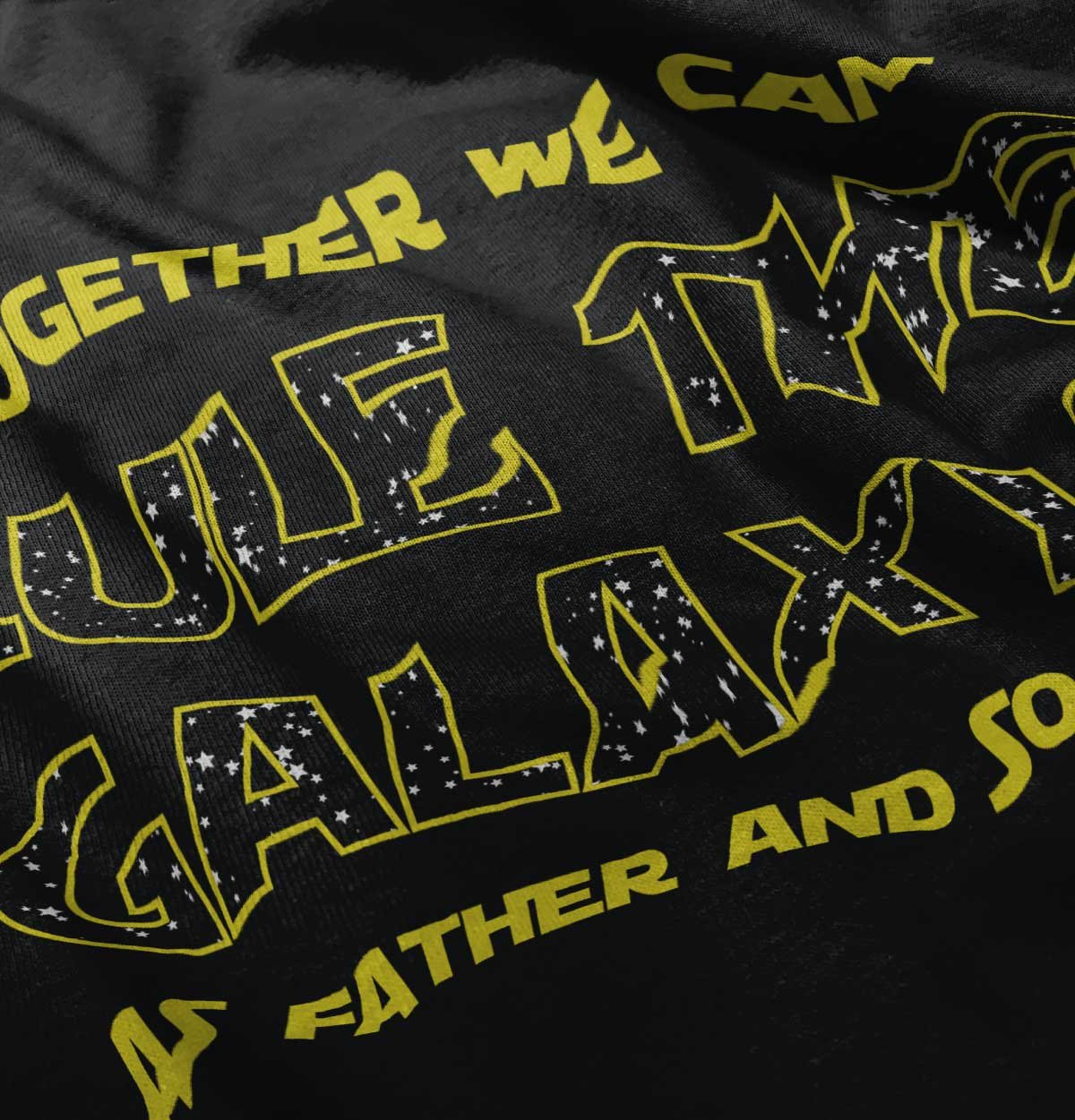 Brisco Brands Together We Rule Galaxy Father Son Toddler Boy Girl T-Shirt - Matching Family Outfits for Father's Day, Birthday & Family Photos