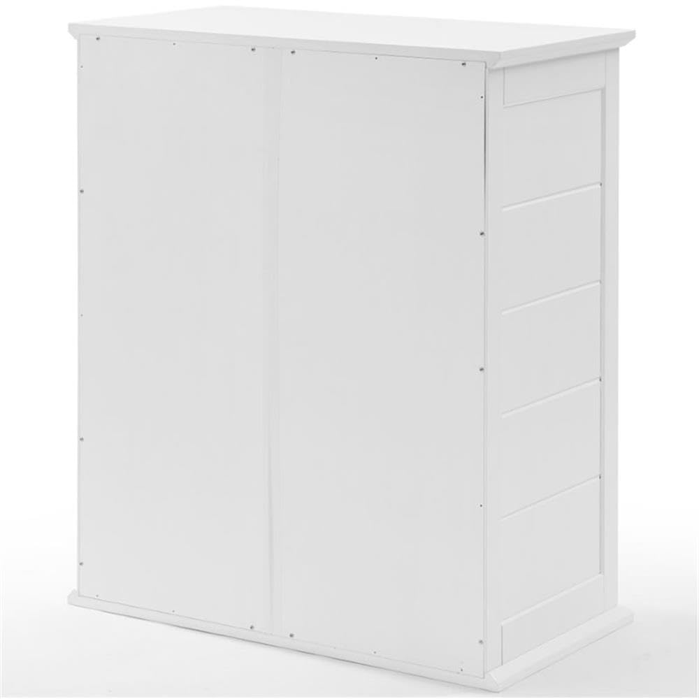 Pemberly Row Farmhouse White Wood Stackable Storage Pantry Organizer - Perfect for Kitchen, Pantry & Bathroom Organization