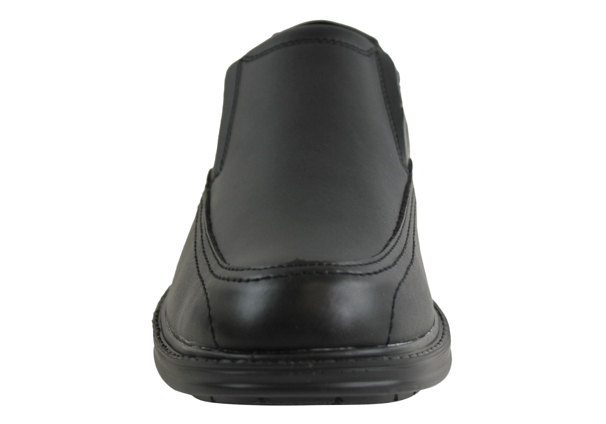 Grosby Men's Genuine Leather Comfort Shoes - Slip On Casual Loafers for Walking, Office & Travel