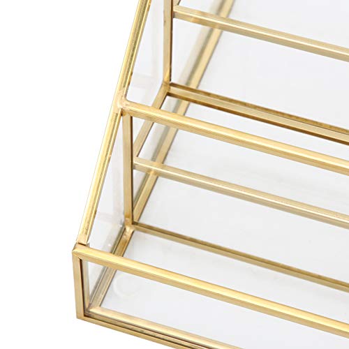 Transparent Nail Polish & Lipstick Display Rack - Organize Nail Art Supplies for Home, Salon & Professional Artists | Perfect for Nail Art Storage & Beauty Product Display