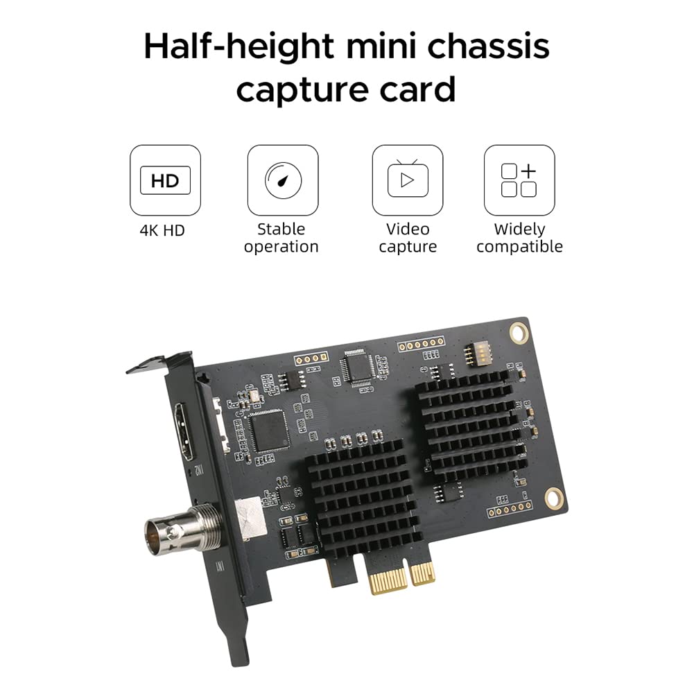 TsoLay Dual Way SDI Video Capture Card 1080P HD PCIE for VMIX, OBS, and Video Conferencing | Live Streaming, Gaming, and Professional Broadcasting