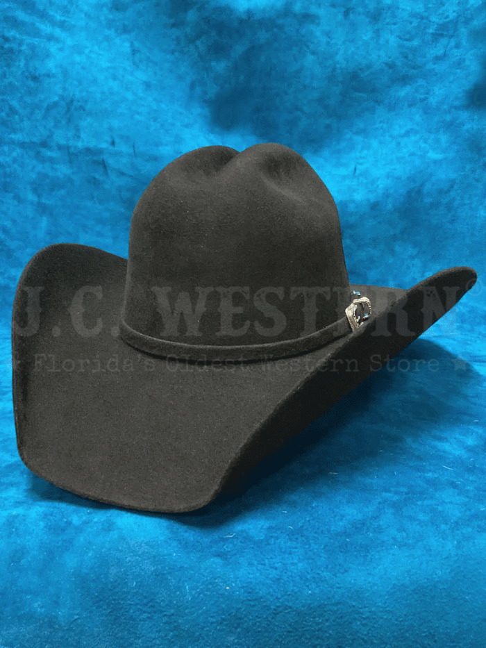 Premium Bullhide BACK ROADS 6X 0625BL Wool Cowboy Hat - Black Western Style for Men - Perfect for Rodeo, Ranch Work & Outdoor Adventures