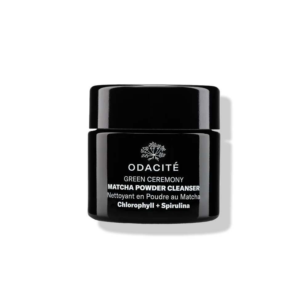 Organic Green Ceremony Matcha Powder Facial Cleanser with Chlorophyll & Spirulina | Detoxifying & Brightening Skin Care | Free Sample Included | Perfect for Daily Cleansing & Glowing Skin Routine