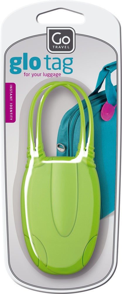 Go Travel Glo Luggage ID Tag - Waterproof Personalized Baggage Identifier with LED Light for Suitcases, Backpacks & Carry-Ons - Perfect for Air Travel, Business Trips & Vacation