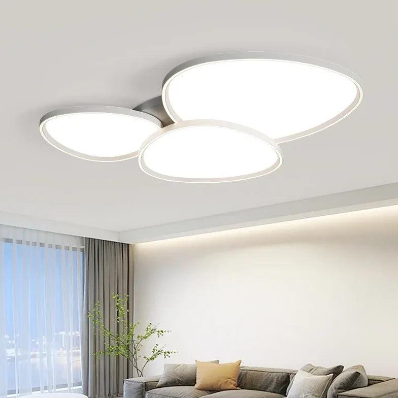 Modern Minimalist Ceiling Light with Tri-Edge Design - Sleek and Streamlined Fixture for Living Room, Bedroom or Office Lighting