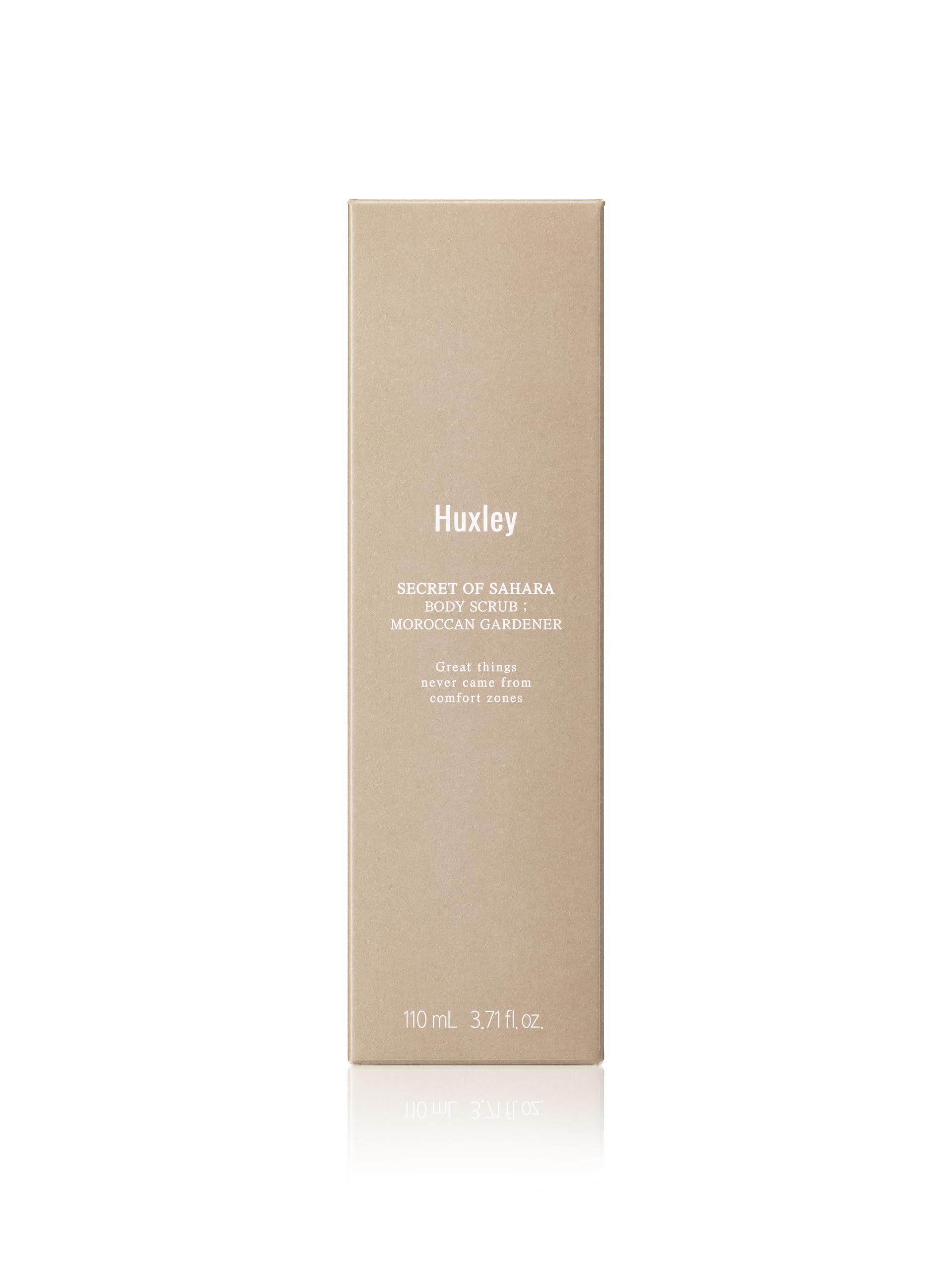 Huxley Moroccan Gardener Body Scrub with Cactus Oil - 4.3 fl oz (110 ml) Deep Exfoliating & Moisturizing Korean Skincare - Perfect for Dry Skin & Spa Day Self Care