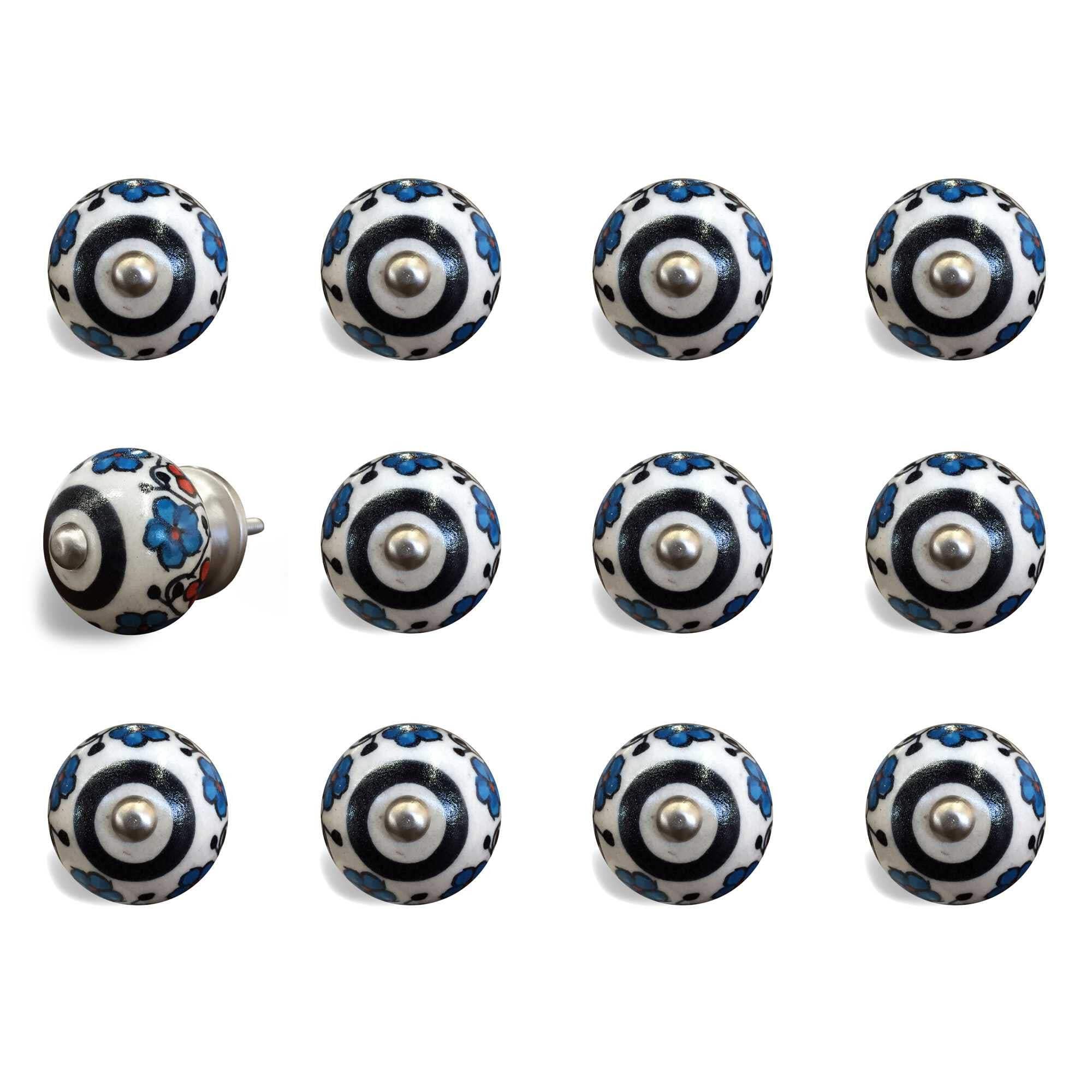 HomeRoots KNOB-IT 12-Pack K3550 Cabinet Knobs - Solid Brass Hardware for Kitchen & Bathroom Drawers - Easy Installation, Modern Home Decor Upgrade