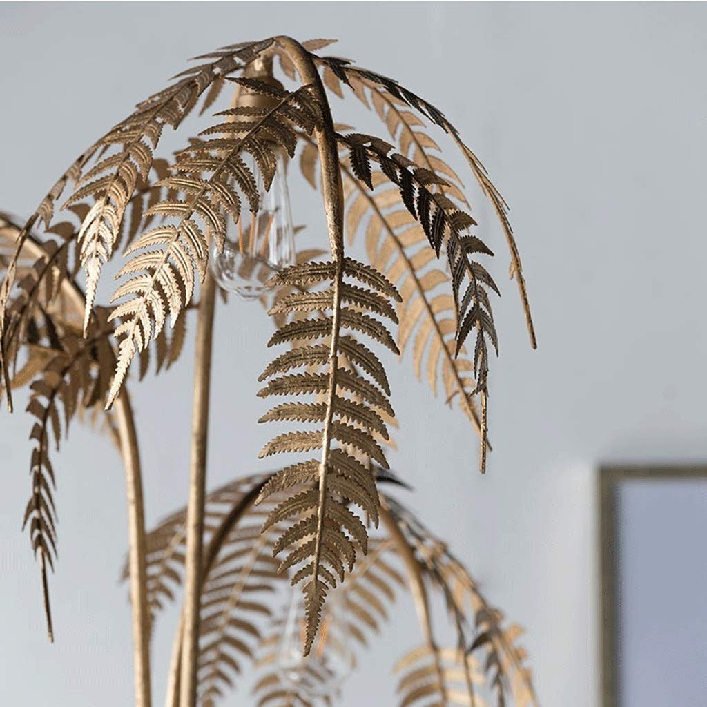 Golden Metal Palm Tree Table Lamp - 3 Light Desk Lamp for Living Room, Energy-Saving Decorative Lighting, 31.5 Inches - Perfect for Tropical Home Decor, Bedroom Nightstand, or Office Desk Ambience