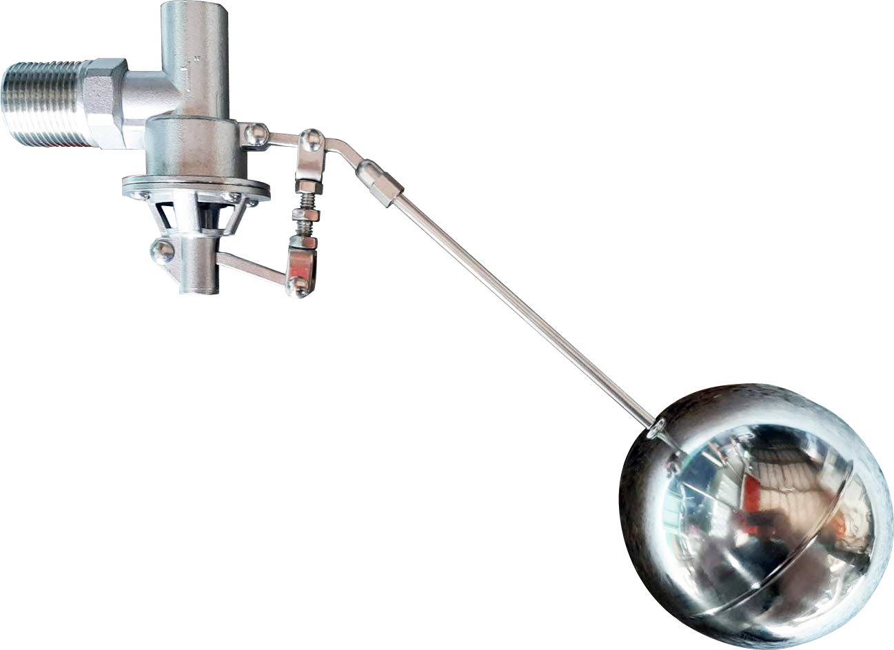 304 Stainless Steel Float Ball Valve - 1 Inch NPT Male Thread, 100 PSI Tank Mount for Water Storage Tanks, Pools & Irrigation Systems | Corrosion-Resistant, Durable Design for Industrial & Home Use