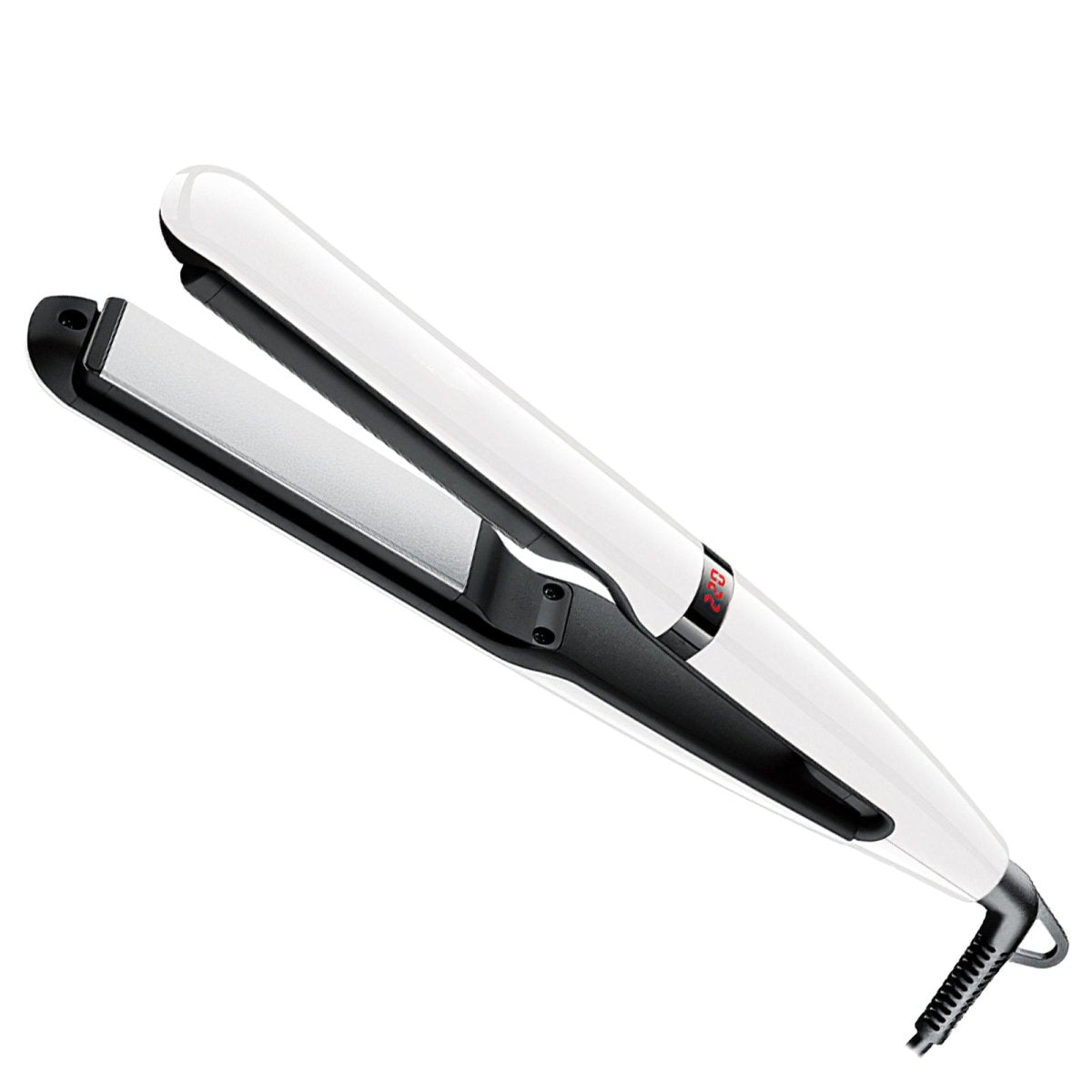 Professional Titanium Anti Static LED Screen Hair Straightener - Fast Heating Flat Iron for Smooth & Shiny Hair - Perfect for Home, Salon & Travel Use