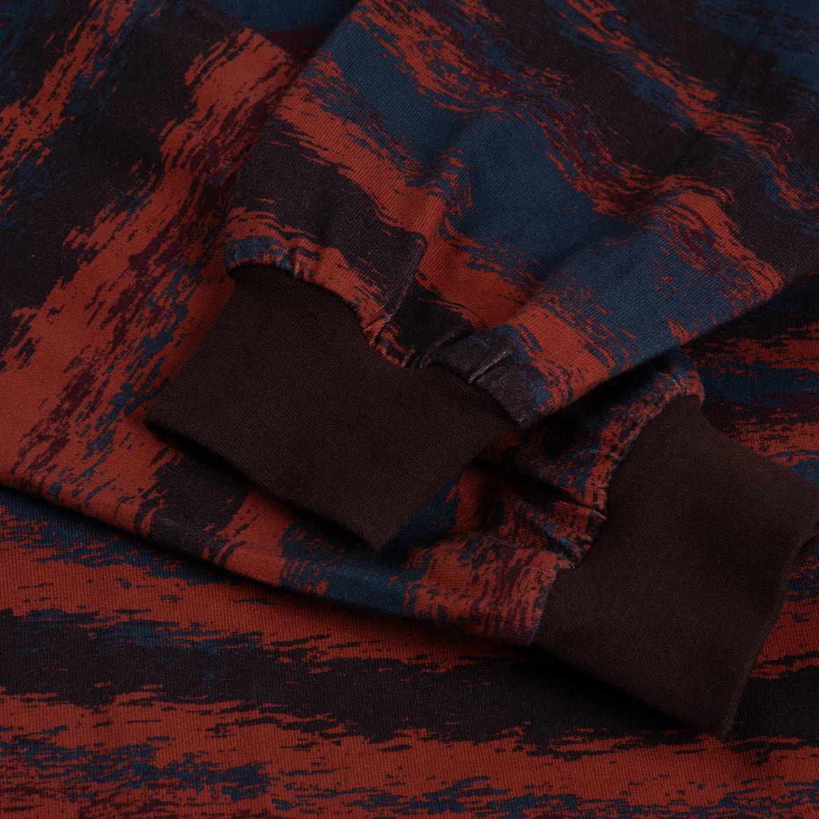 BRUSHSTROKE Long Sleeve Shirt in Bordeaux Red - Stylish Casual Wear for Men | Perfect for Office, Date Night & Fall Outfits