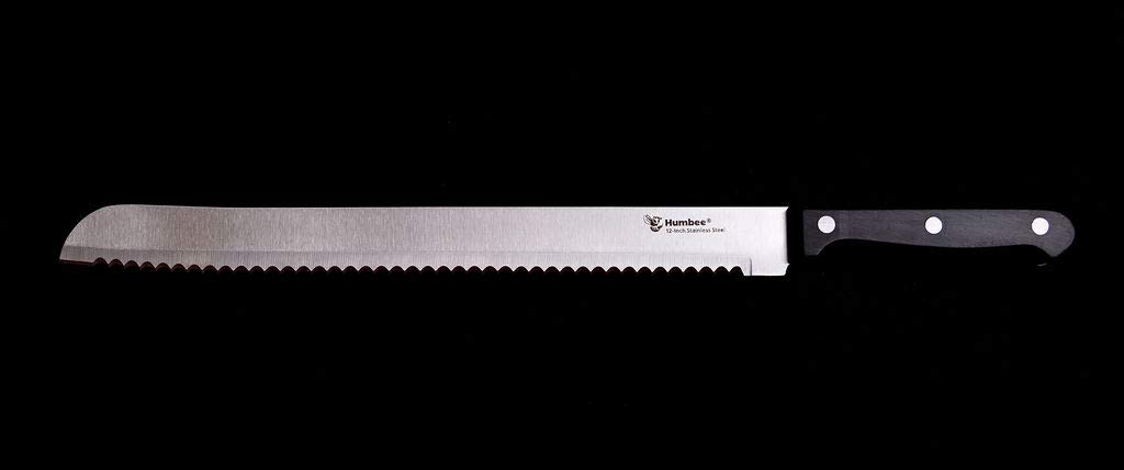 12 Inch Serrated Bread Knife with Wave Edge Blade - Perfect for Slicing Bread, Cakes, and Pastries - Ideal for Home Bakers and Professional Chefs